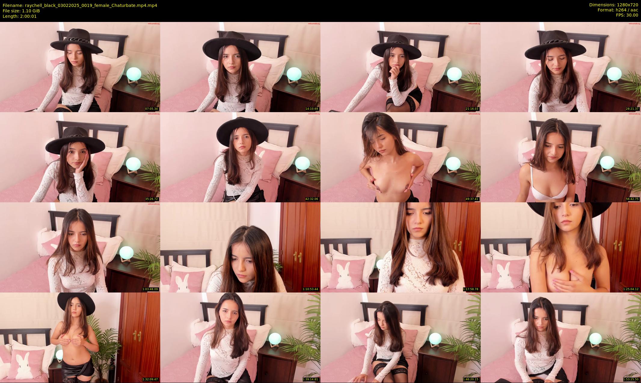 raychell_black — 121 minute Chaturbate female cam show recording, 720p, Feb 3, 2025