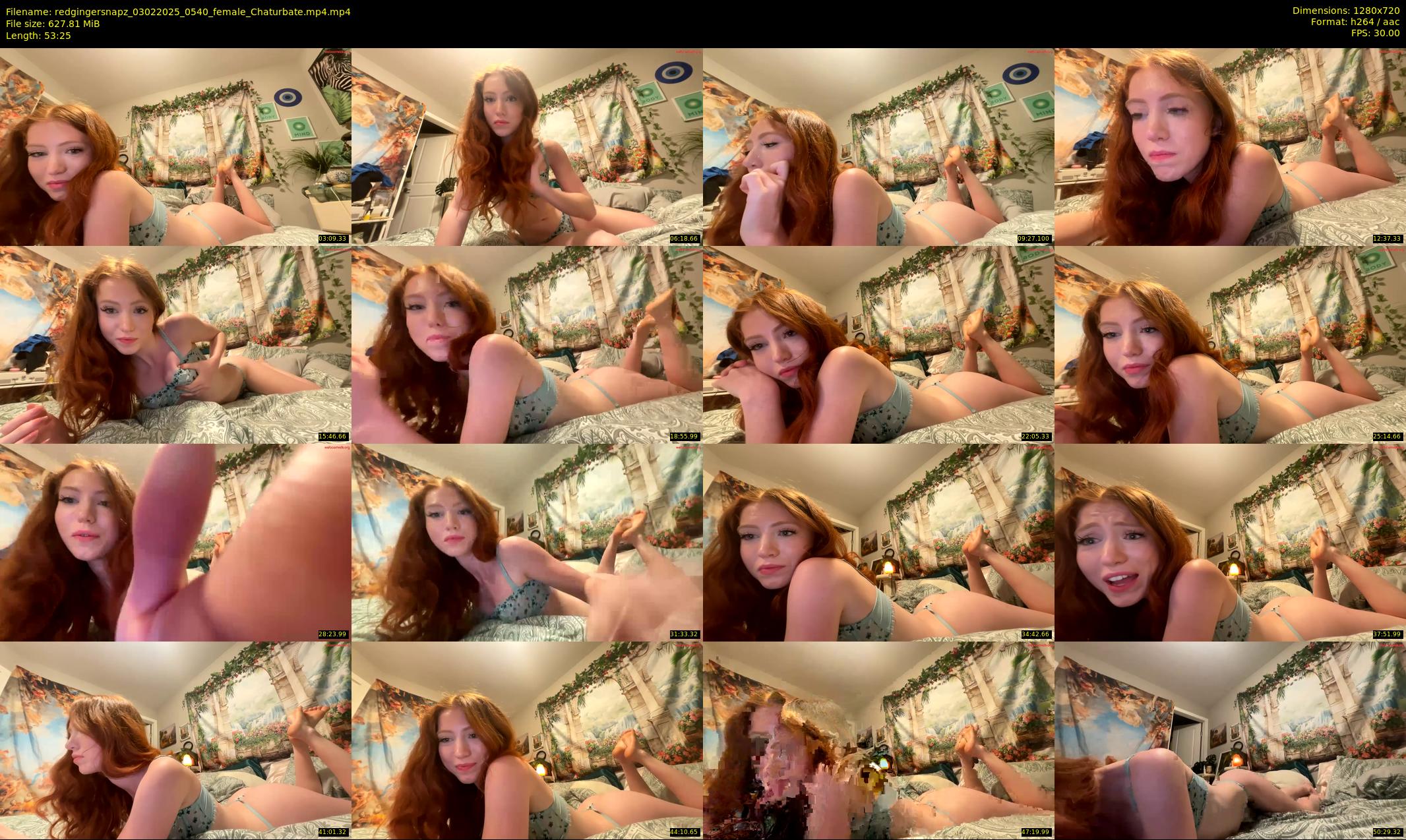 redgingersnapz — 54 minute Chaturbate female cam show recording, 720p, Feb 3, 2025