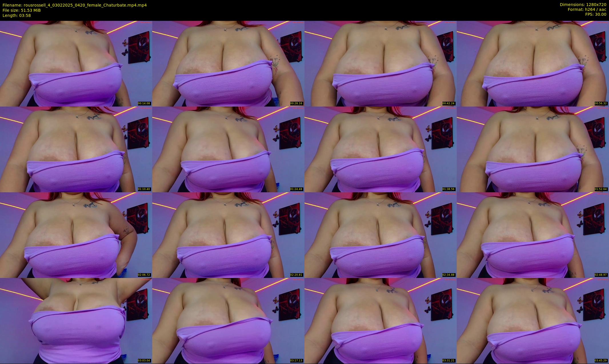 rousrossell_4 — 4 minute Chaturbate female cam show recording, 720p, Feb 3, 2025
