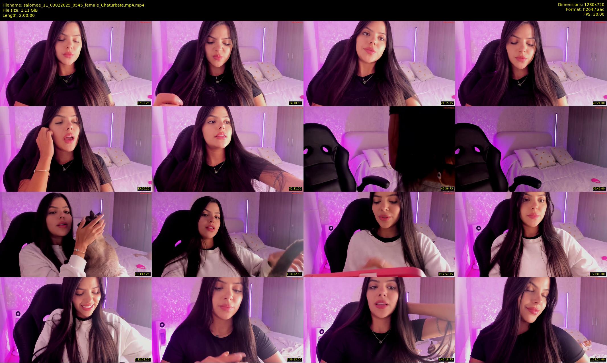 salomee_11 — 120 minute Chaturbate female cam show recording, 720p, Feb 3, 2025