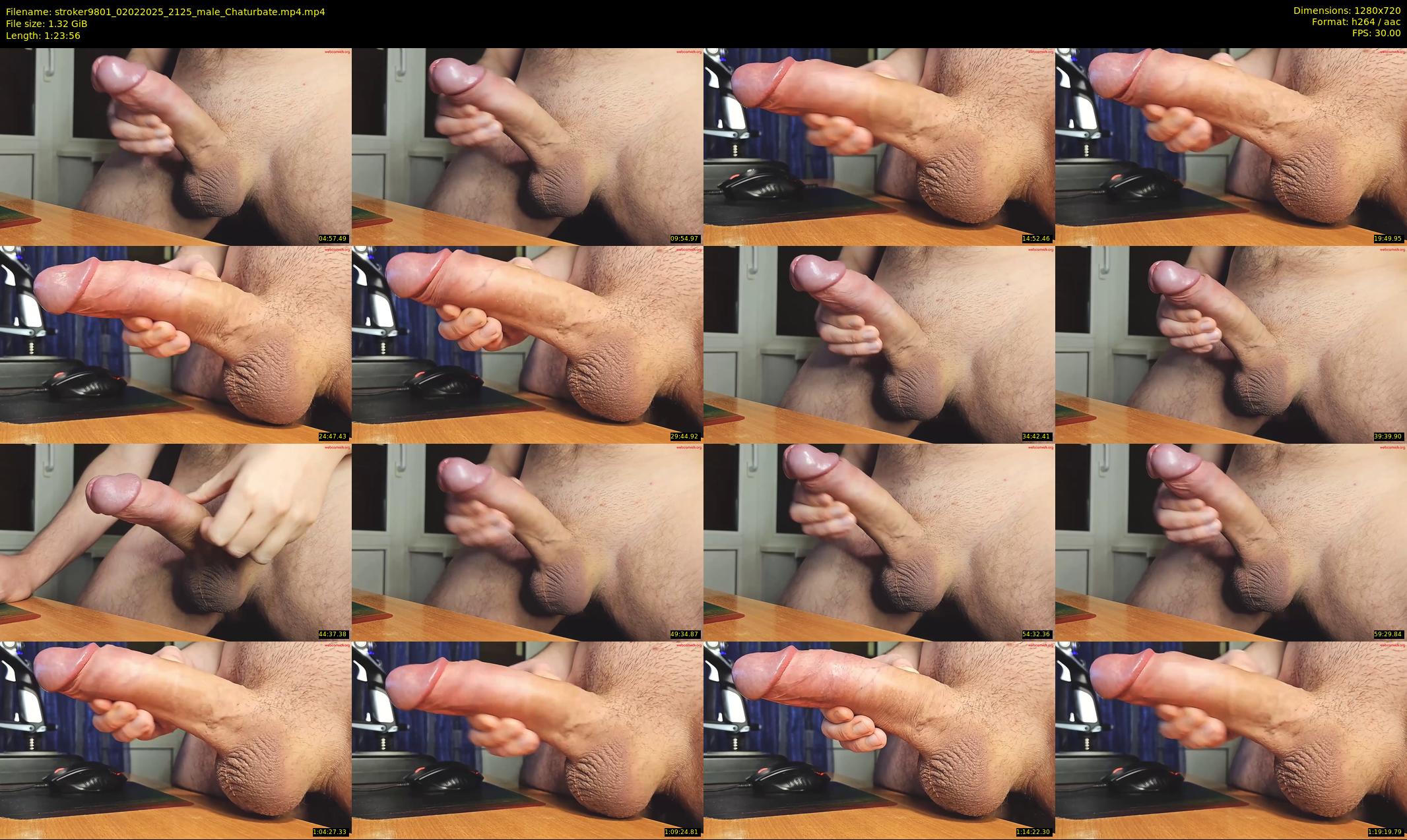 stroker9801 — 84 minute Chaturbate male cam show recording, 720p, Feb 2, 2025