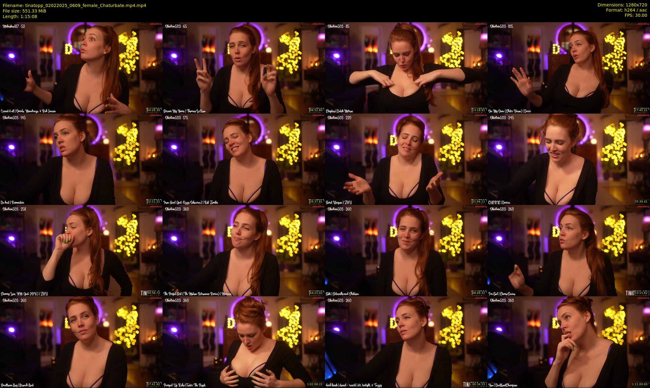 tinatopp — 76 minute Chaturbate female cam show recording, 720p, Feb 2, 2025