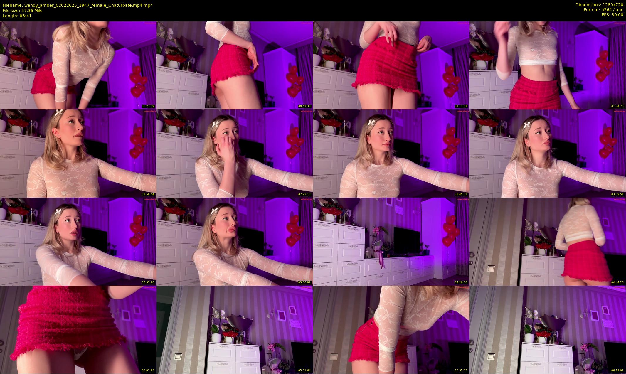 wendy_amber — 7 minute Chaturbate female cam show recording, 720p, Feb 2, 2025