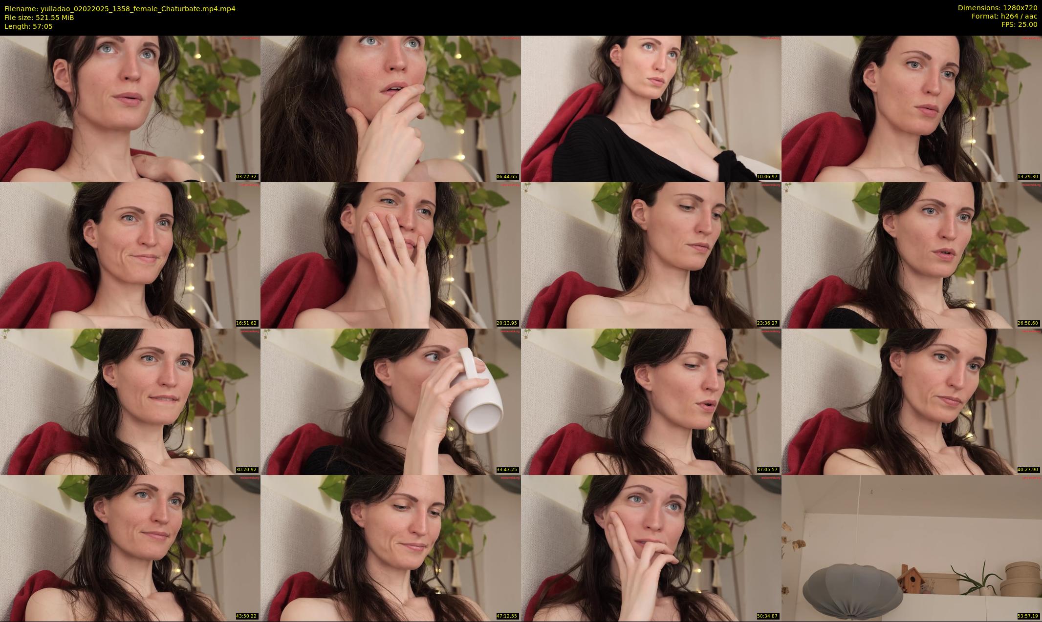 yulladao — 58 minute Chaturbate female cam show recording, 720p, Feb 2, 2025