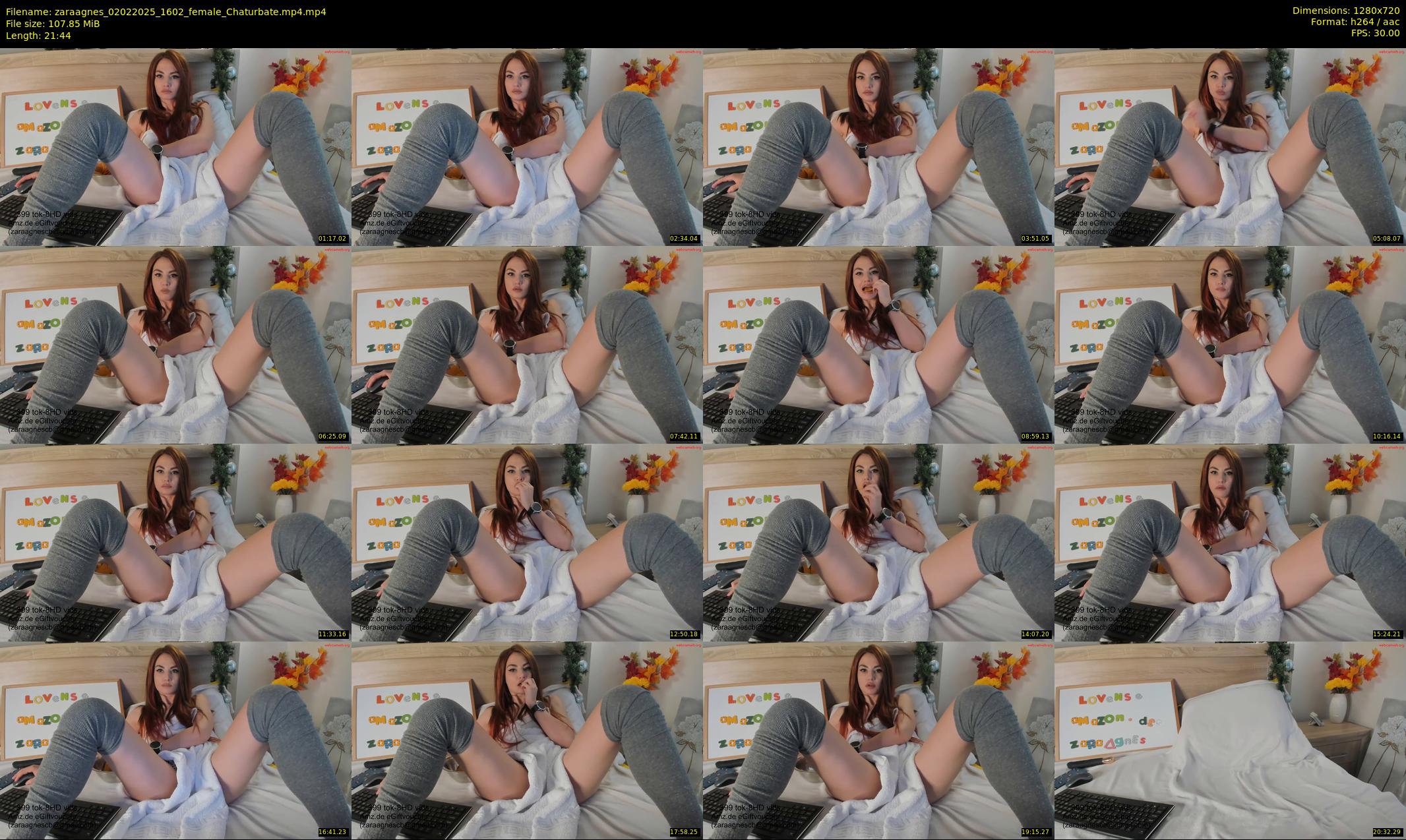 zaraagnes — 22 minute Chaturbate female cam show recording, 720p, Feb 2, 2025