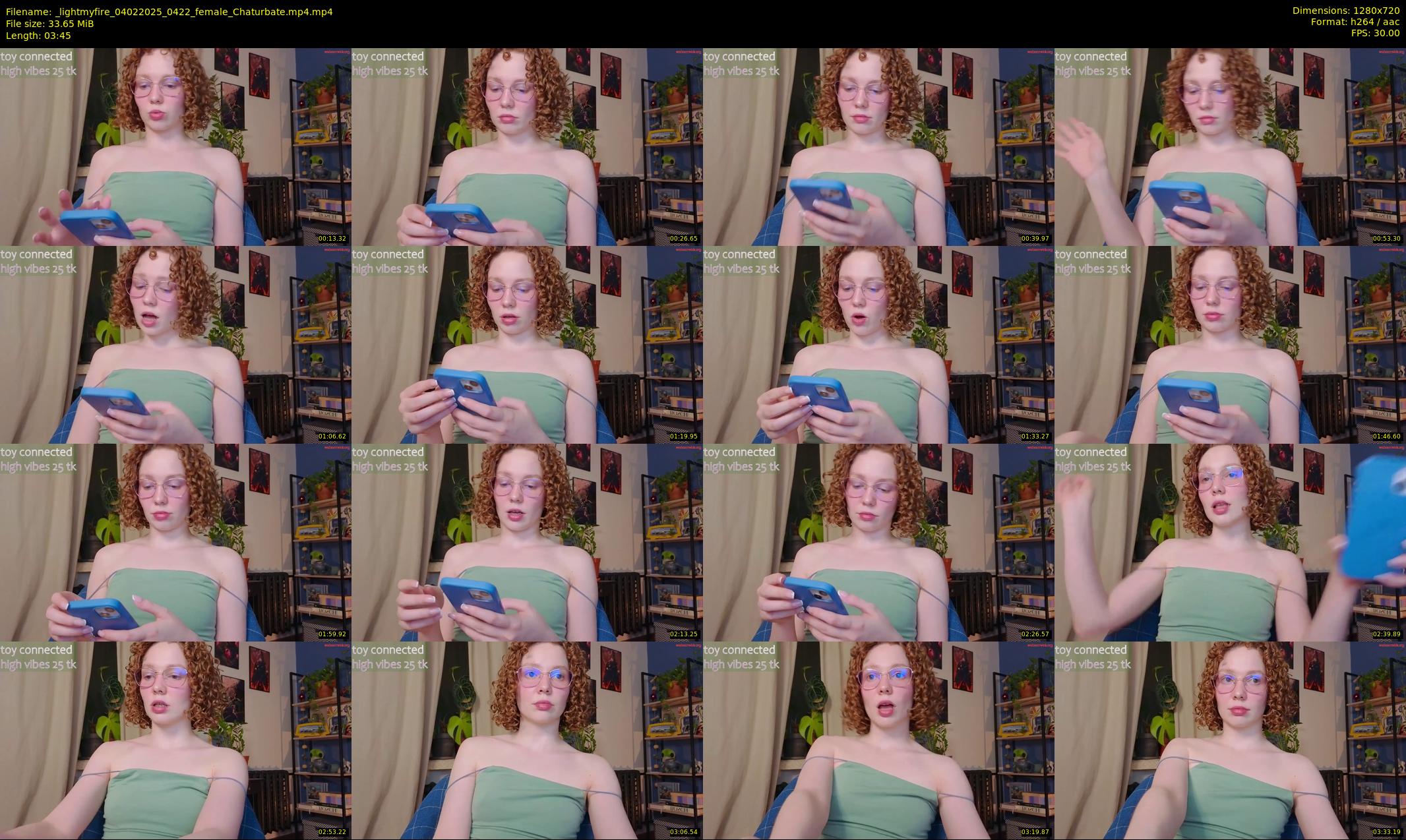 _lightmyfire — 4 minute Chaturbate female cam show recording, 720p, Feb 4, 2025
