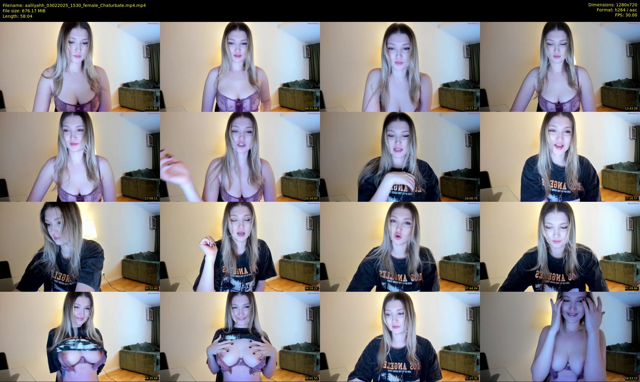 aalliyahh — 59 minute Chaturbate female cam show recording, 720p, Feb 3, 2025