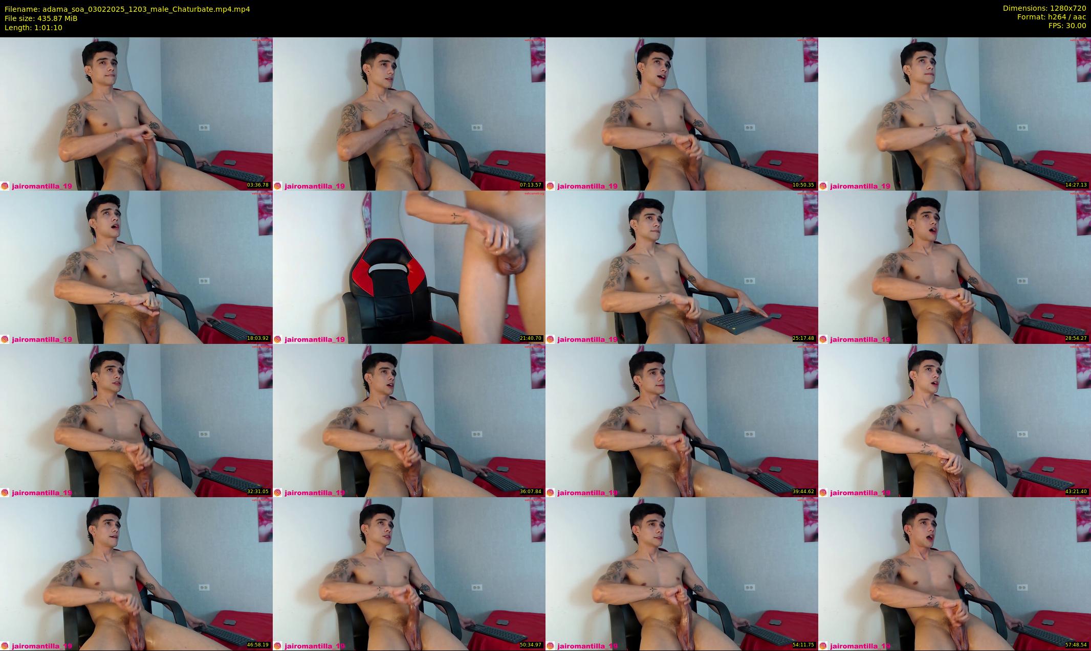 adama_soa — 62 minute Chaturbate male cam show recording, 720p, Feb 3, 2025