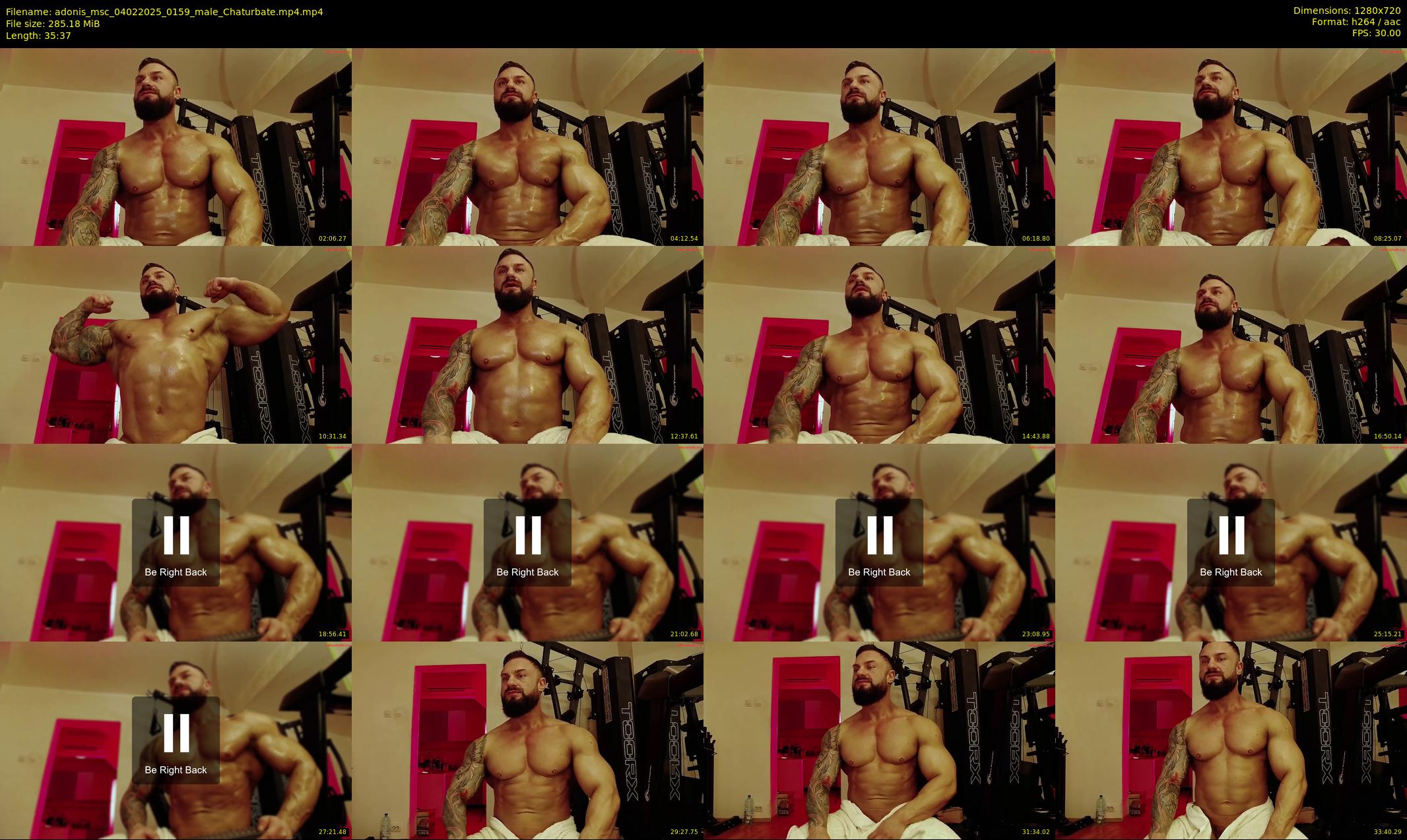 adonis_msc — 36 minute Chaturbate male cam show recording, 720p, Feb 4, 2025