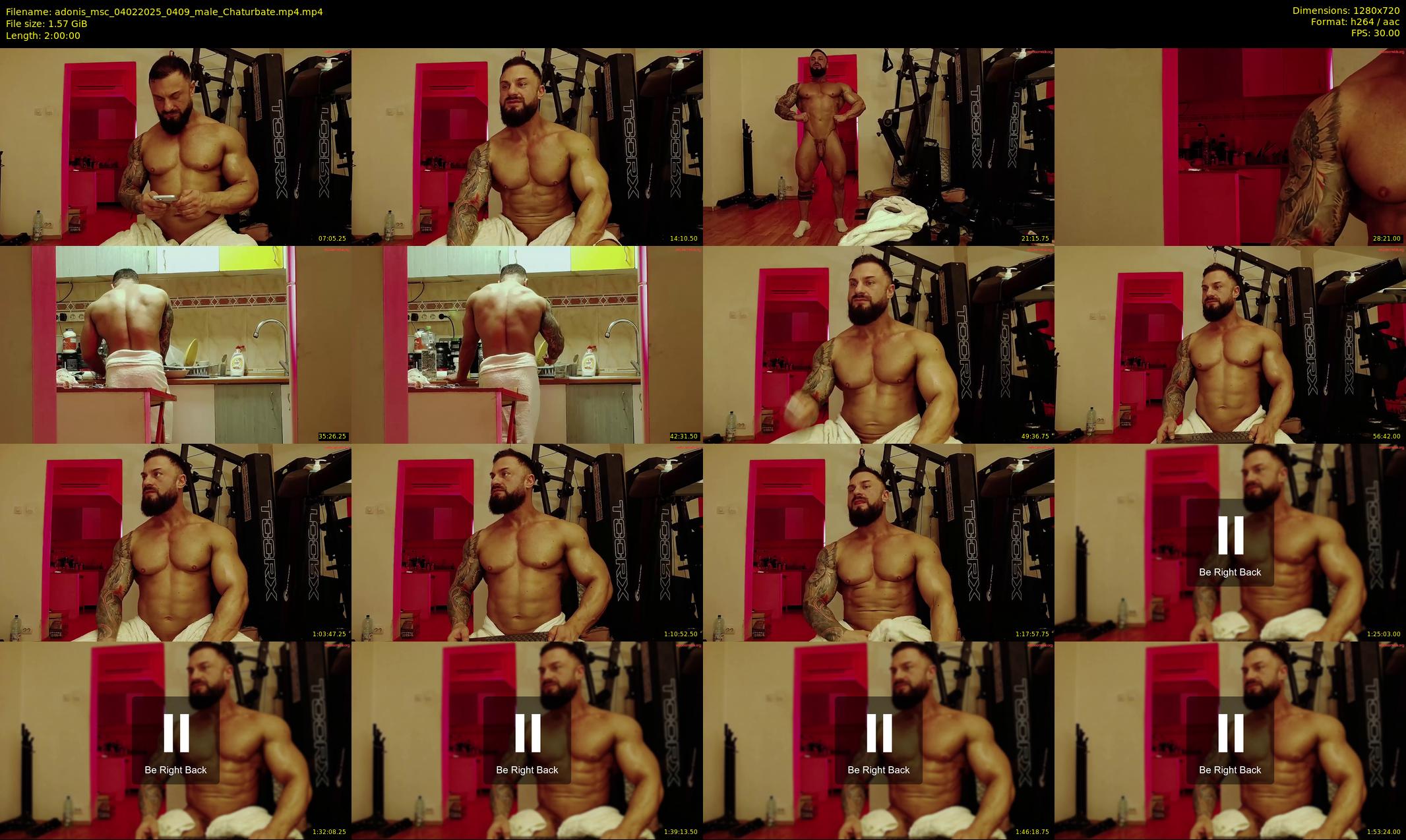adonis_msc — 120 minute Chaturbate male cam show recording, 720p, Feb 4, 2025