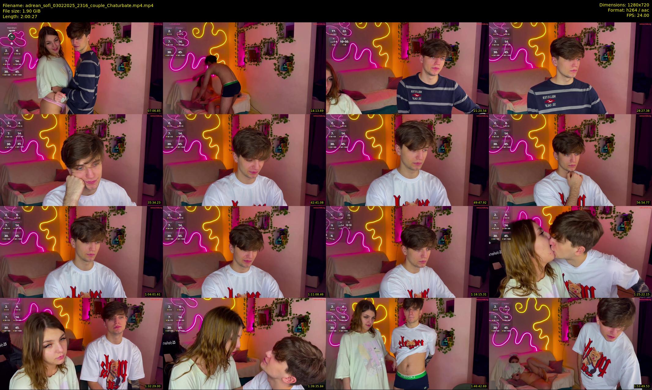 adrean_sofi — 121 minute Chaturbate couple cam show recording, 720p, Feb 3, 2025