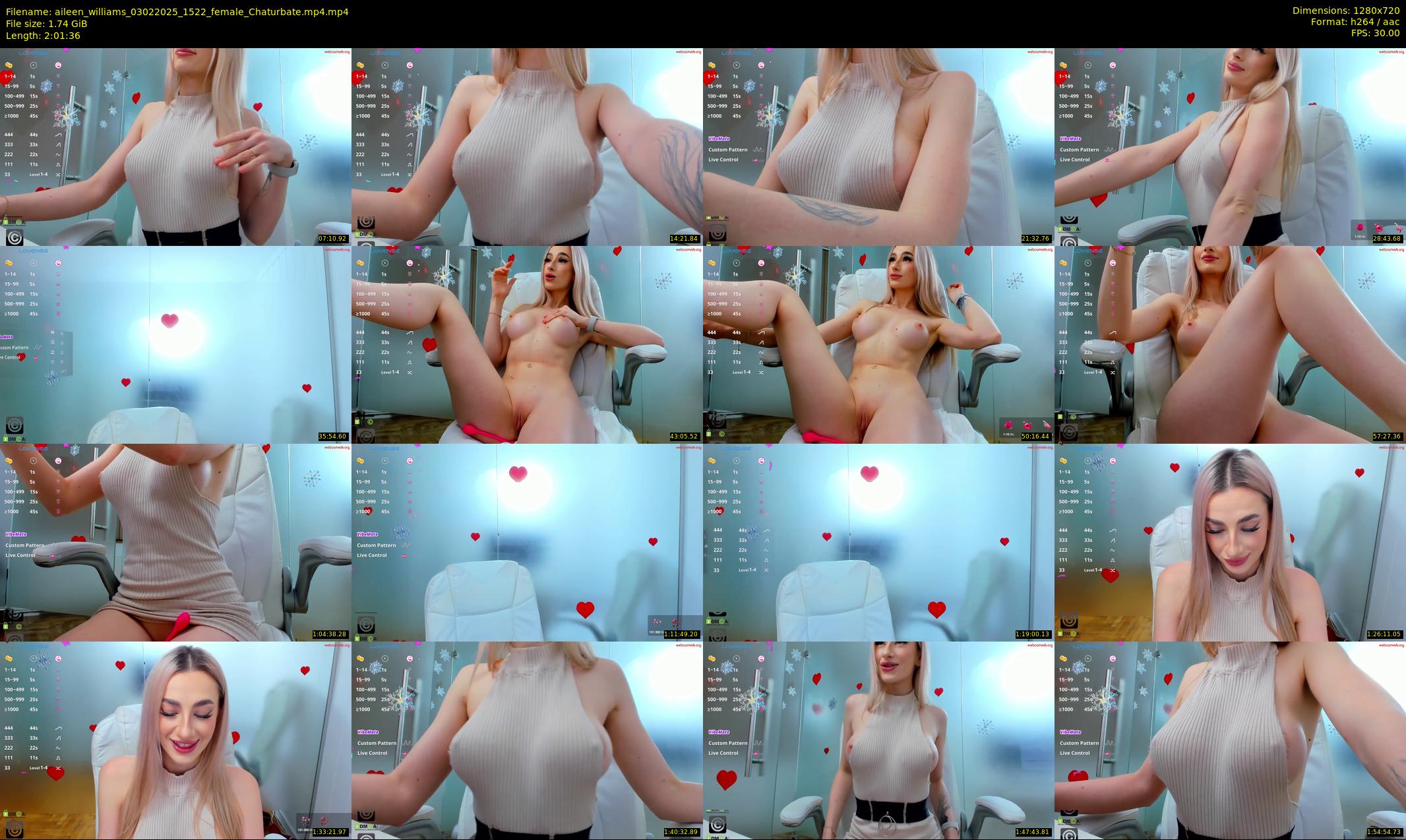 aileen_williams — 122 minute Chaturbate female cam show recording, 720p, Feb 3, 2025