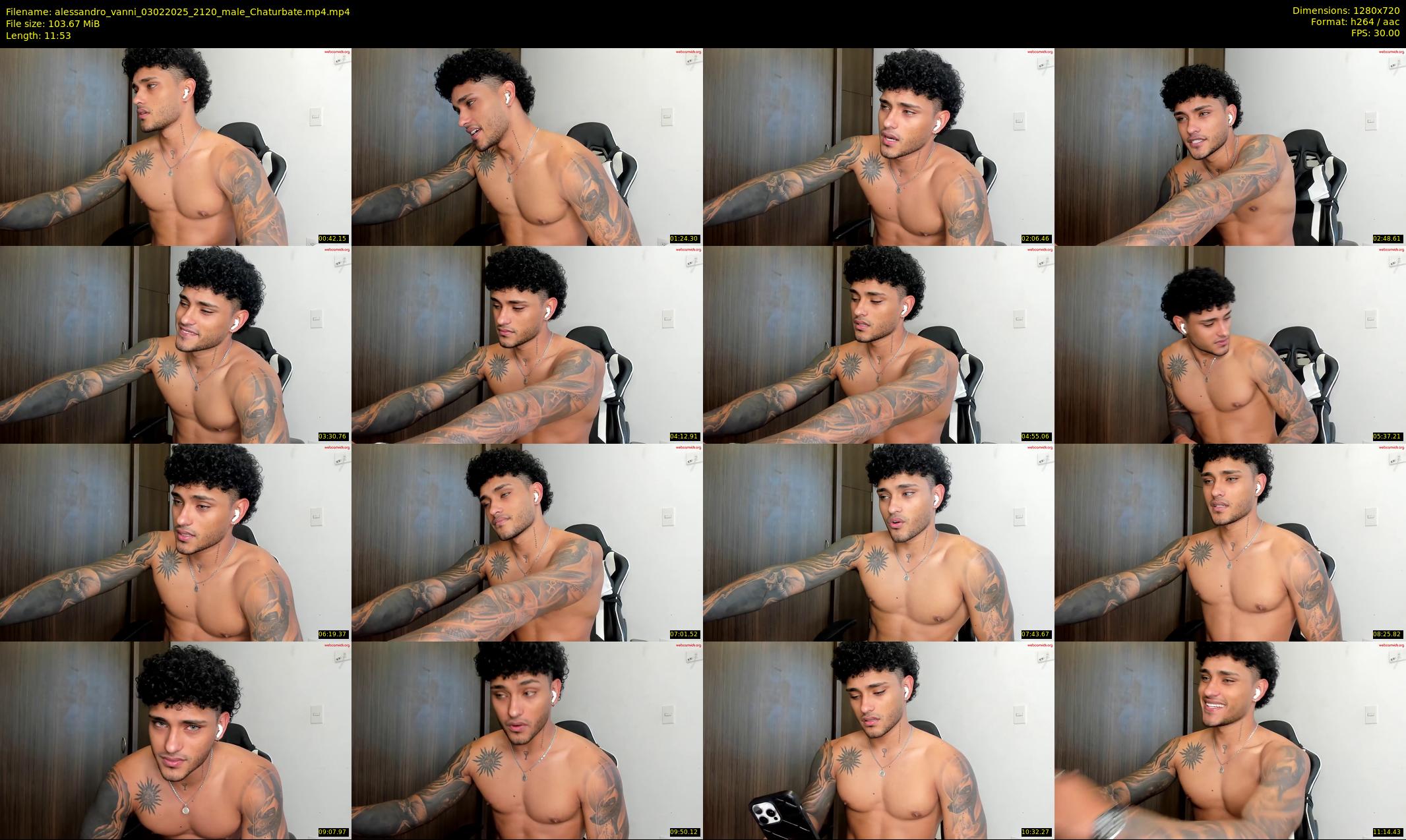 alessandro_vanni — 12 minute Chaturbate male cam show recording, 720p, Feb 3, 2025