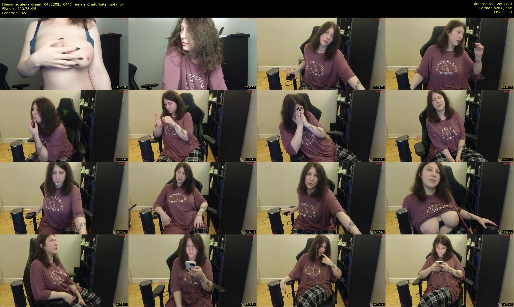 alexa_dream — 60 minute Chaturbate female cam show recording, 720p, Feb 4, 2025