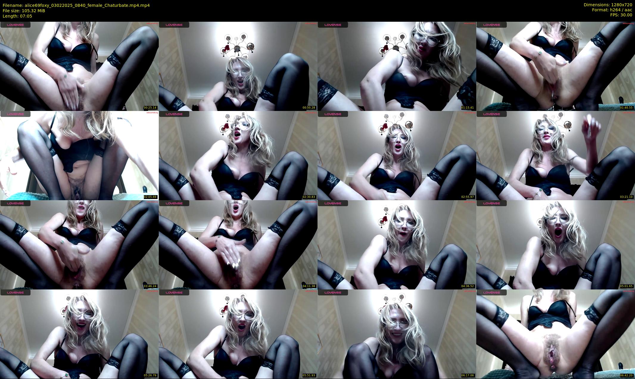 alice69foxy — 8 minute Chaturbate female cam show recording, 720p, Feb 3, 2025