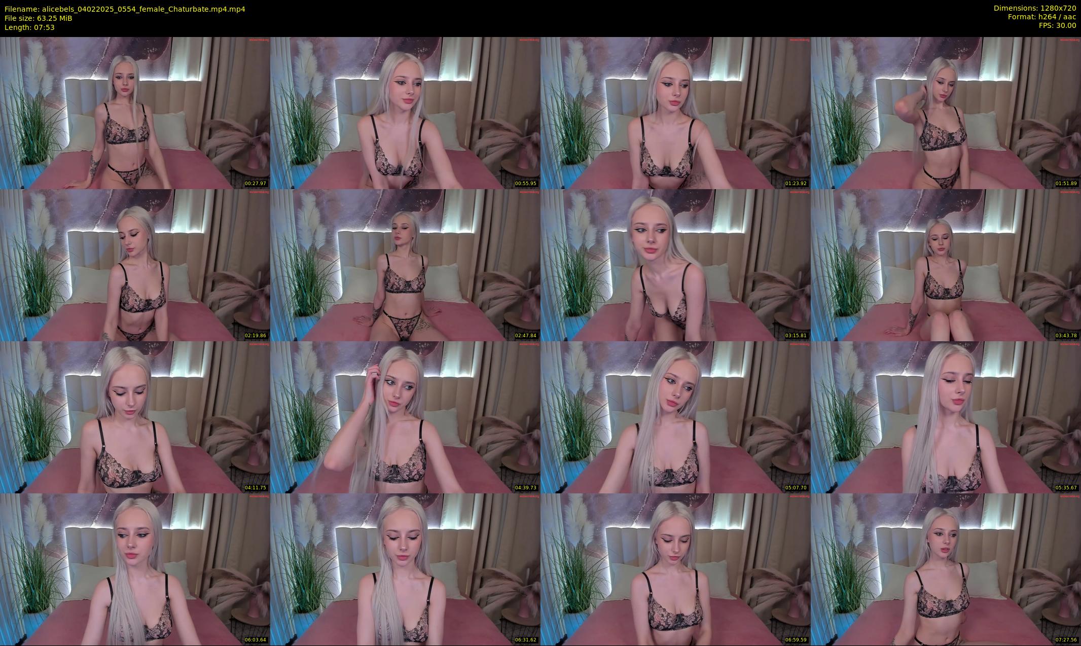 alicebels — 8 minute Chaturbate female cam show recording, 720p, Feb 4, 2025