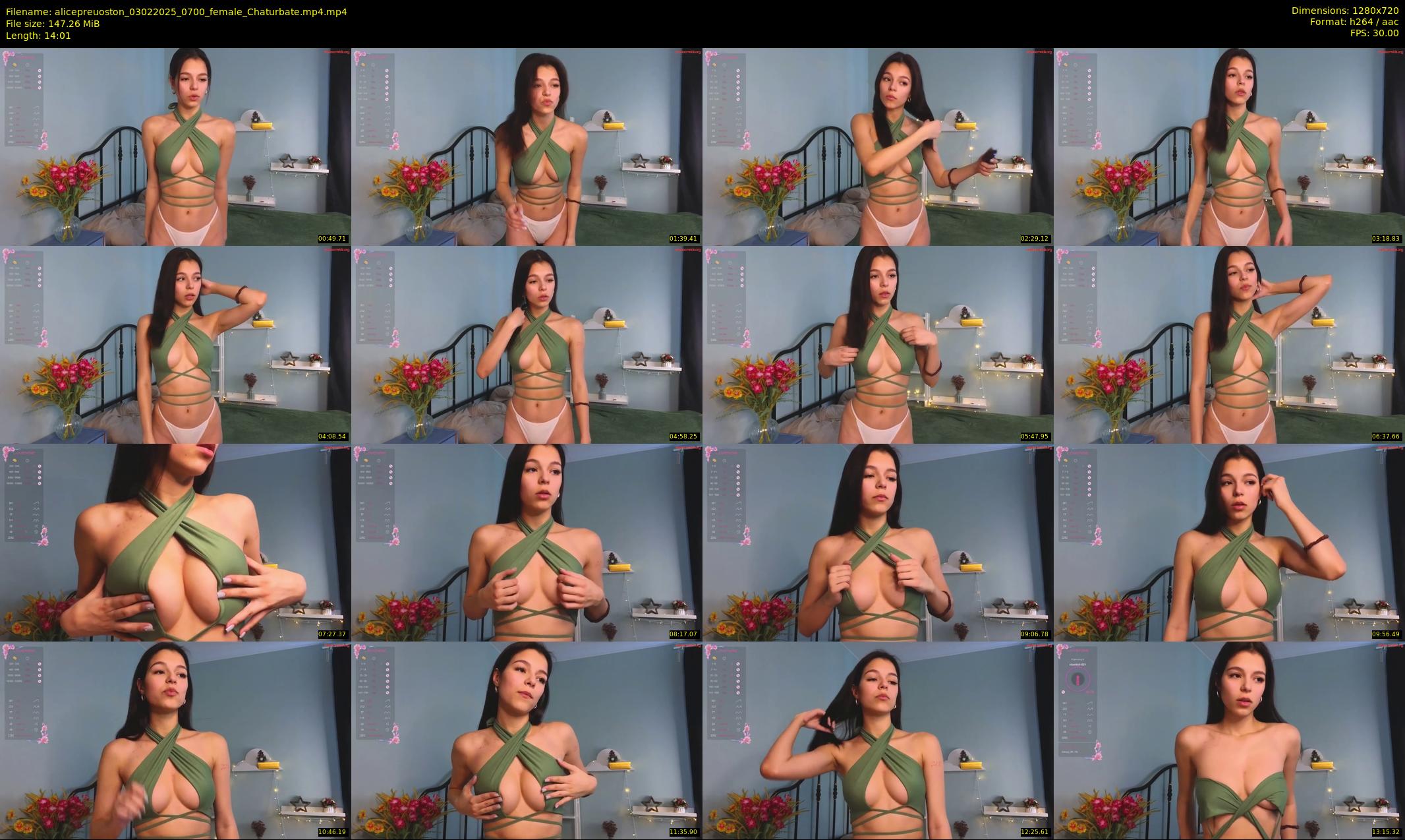 alicepreuoston — 15 minute Chaturbate female cam show recording, 720p, Feb 3, 2025