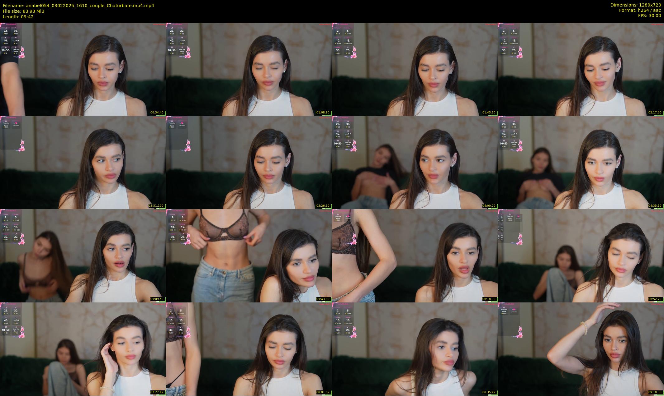 anabel054 — 10 minute Chaturbate female cam show recording, 720p, Feb 3, 2025