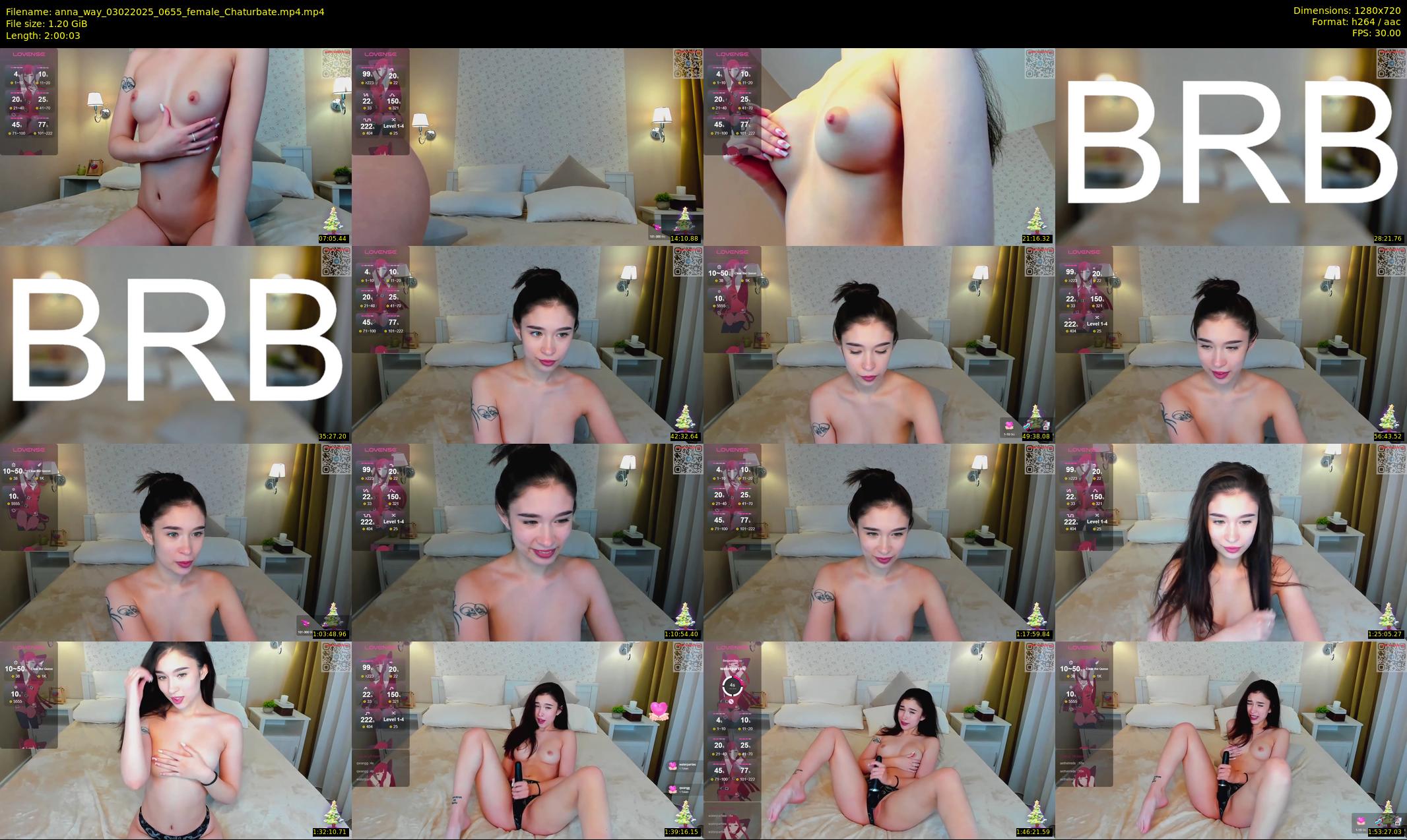 anna_way — 121 minute Chaturbate female cam show recording, 720p, Feb 3, 2025