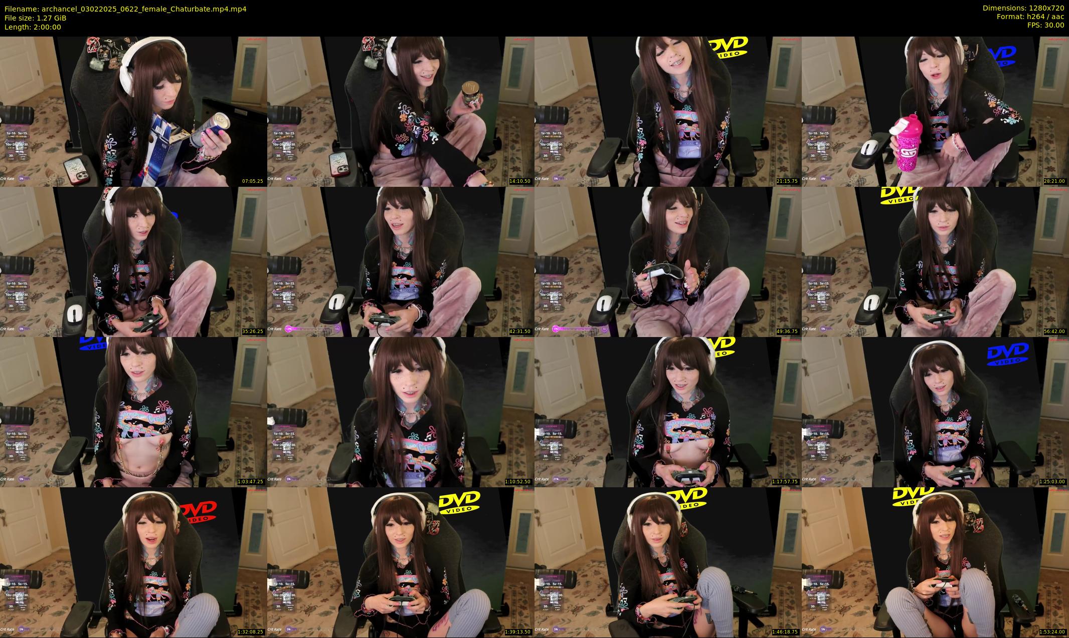 archancel — 120 minute Chaturbate female cam show recording, 720p, Feb 3, 2025
