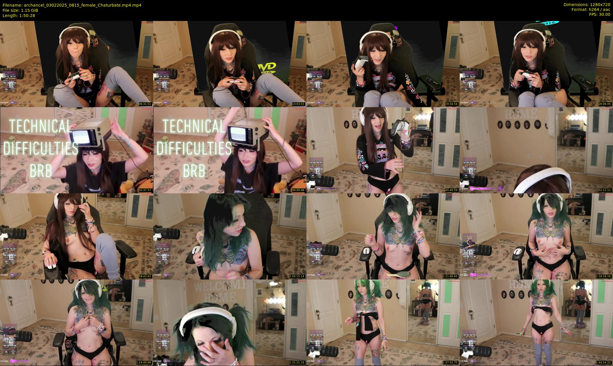 archancel — 111 minute Chaturbate female cam show recording, 720p, Feb 3, 2025