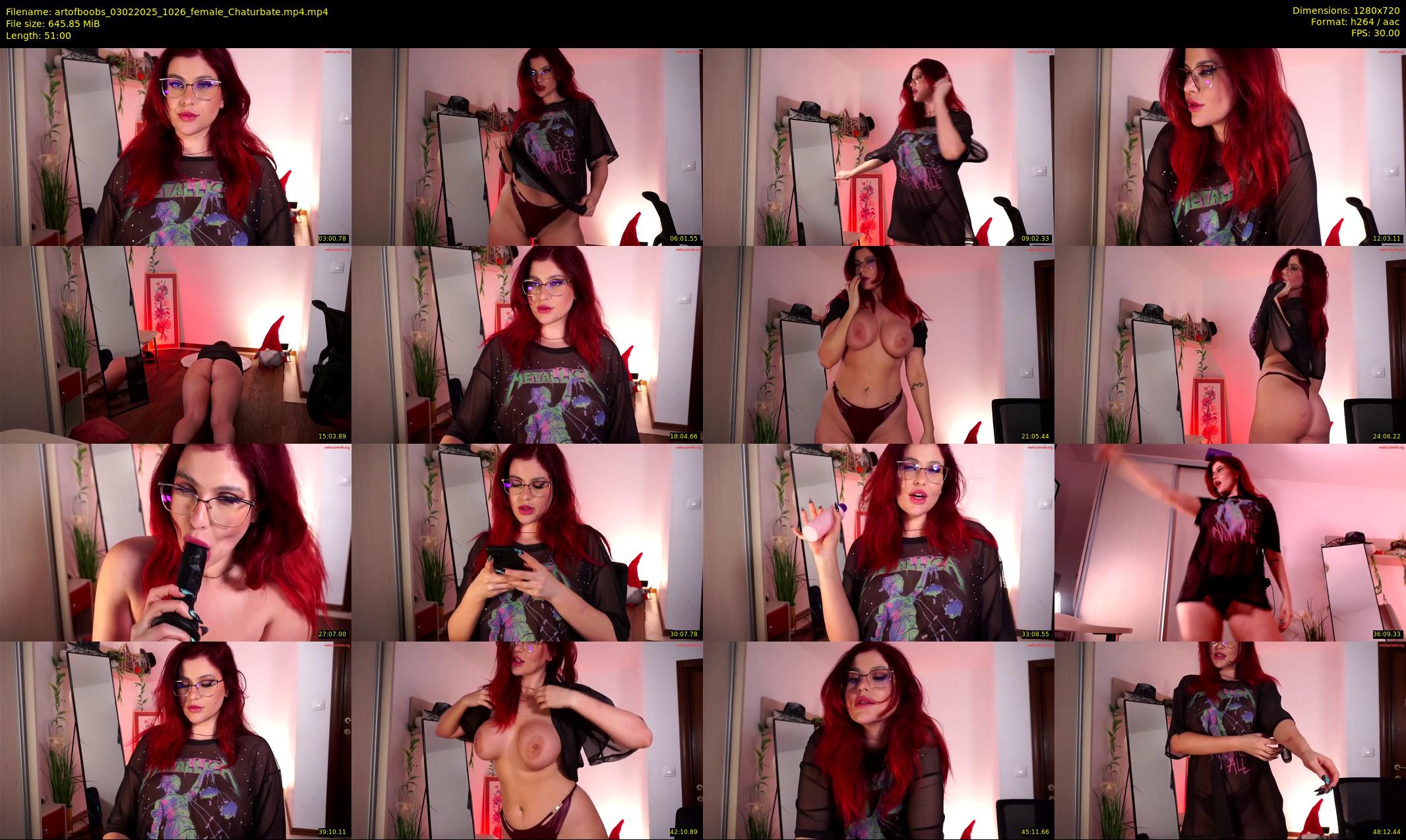 artofboobs — 51 minute Chaturbate female cam show recording, 720p, Feb 3, 2025