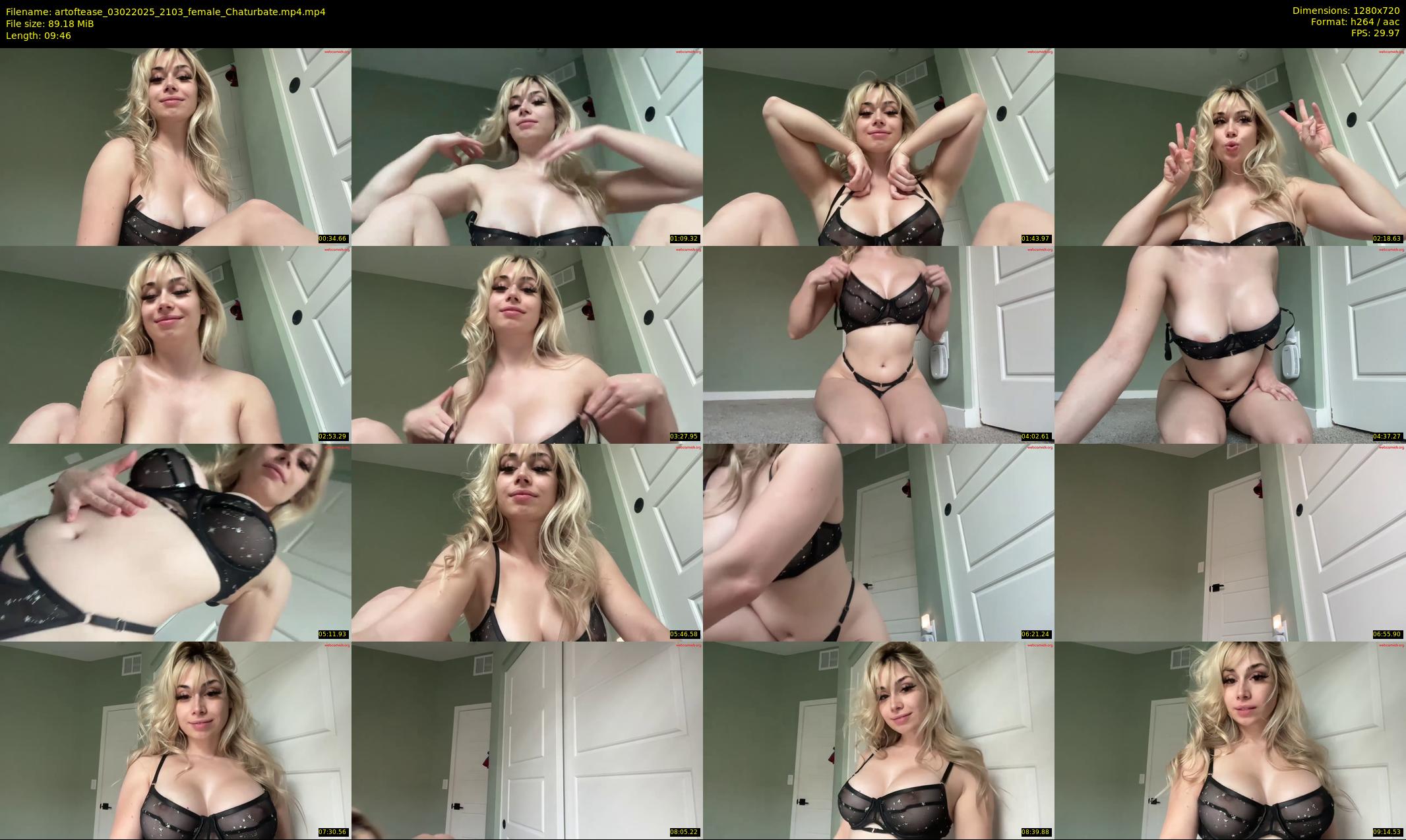 artoftease — 10 minute Chaturbate female cam show recording, 720p, Feb 3, 2025