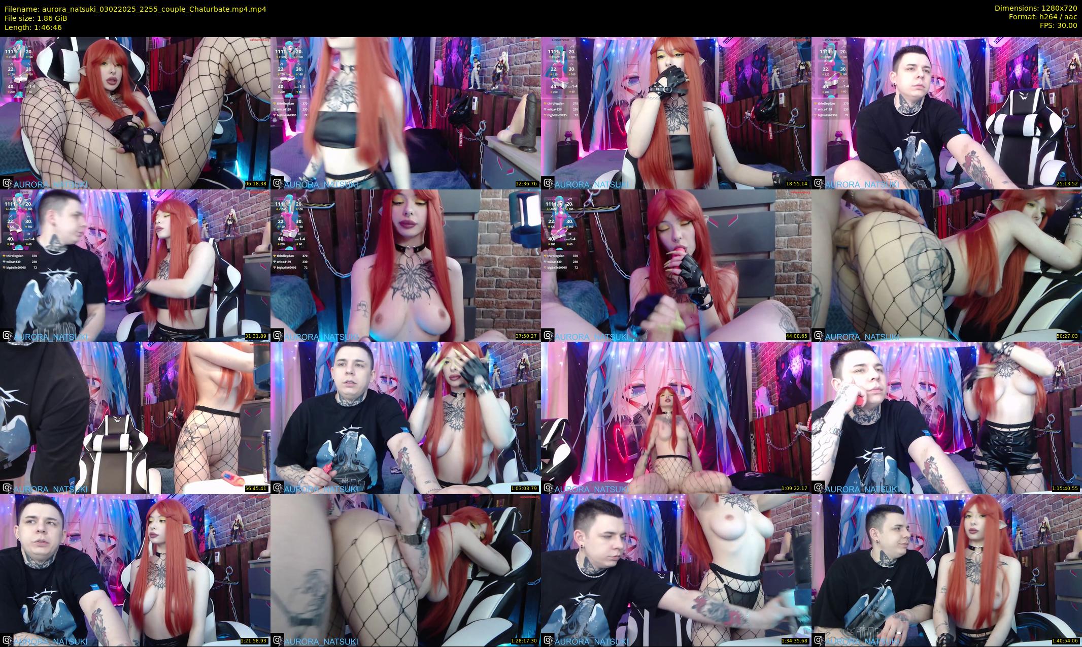 aurora_natsuki — 107 minute Chaturbate couple cam show recording, 720p, Feb 3, 2025