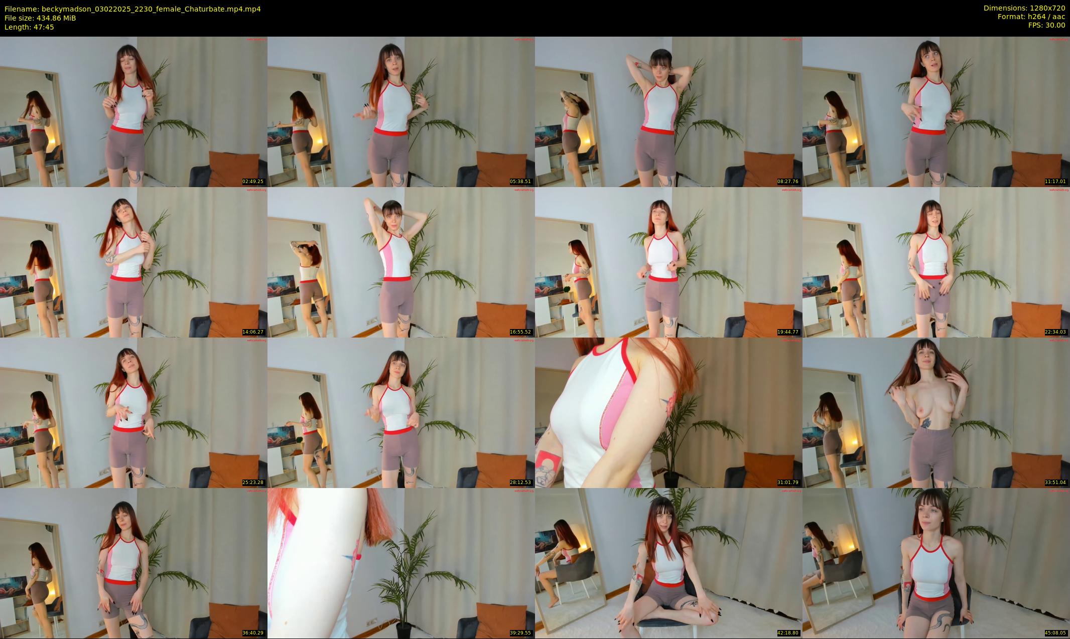 beckymadson — 48 minute Chaturbate female cam show recording, 720p, Feb 3, 2025