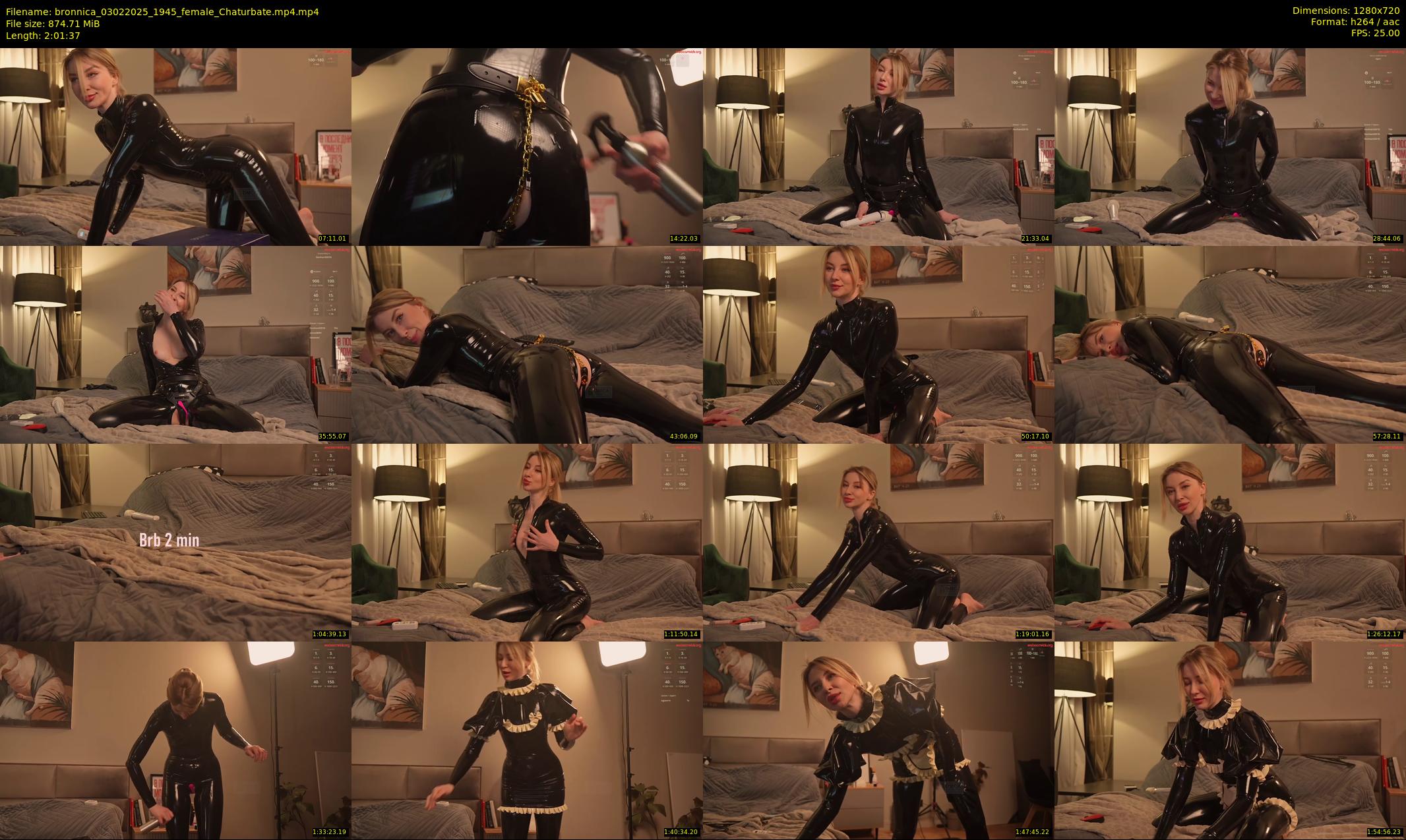 bronnica — 122 minute Chaturbate female cam show recording, 720p, Feb 3, 2025