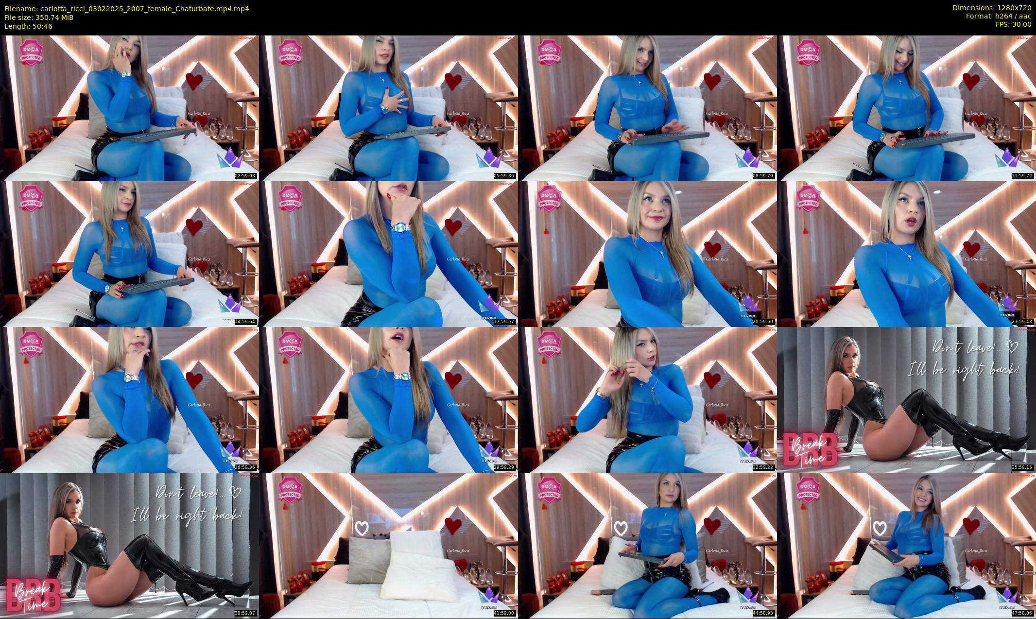 carlotta_ricci — 51 minute Chaturbate female cam show recording, 720p, Feb 3, 2025
