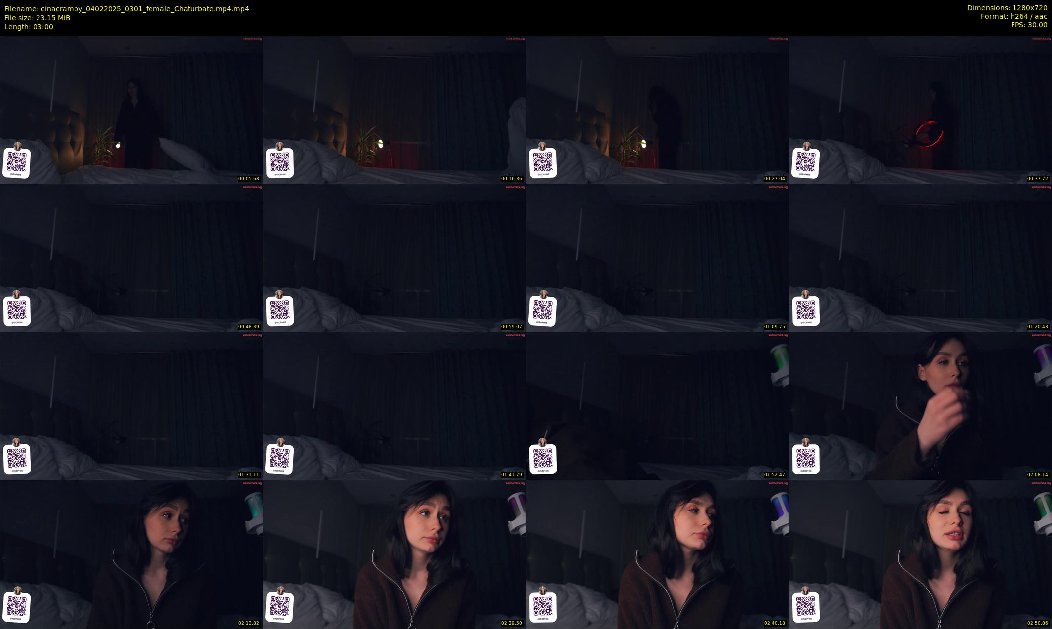 cinacramby — 3 minute Chaturbate female cam show recording, 720p, Feb 4, 2025