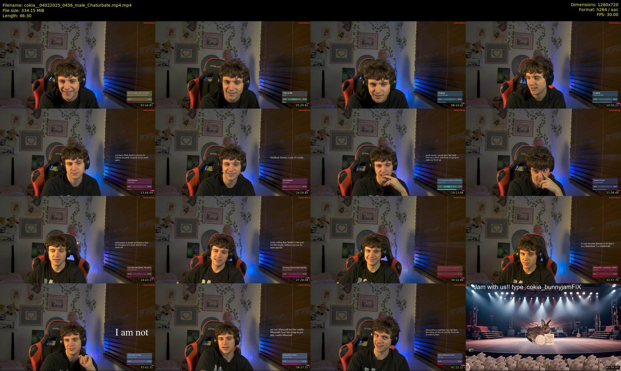 cokia_ — 47 minute Chaturbate male cam show recording, 720p, Feb 4, 2025