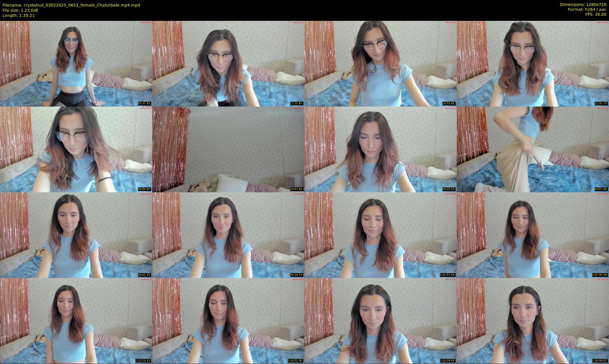 crystalnut — 96 minute Chaturbate female cam show recording, 720p, Feb 3, 2025