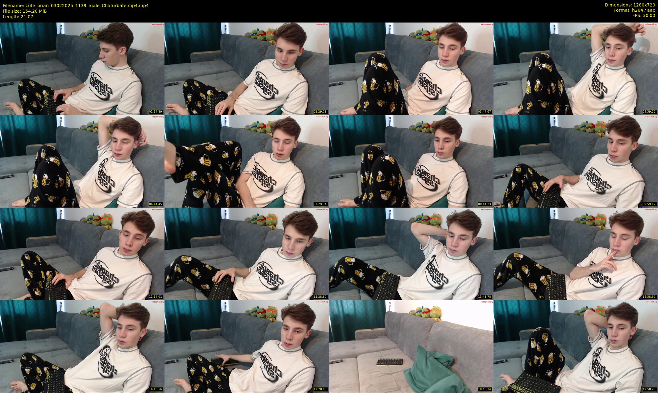 cute_brian — 22 minute Chaturbate male cam show recording, 720p, Feb 3, 2025