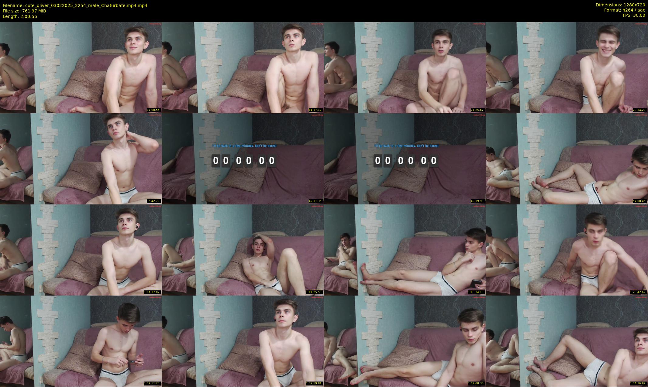 cute_oliver — 121 minute Chaturbate male cam show recording, 720p, Feb 3, 2025