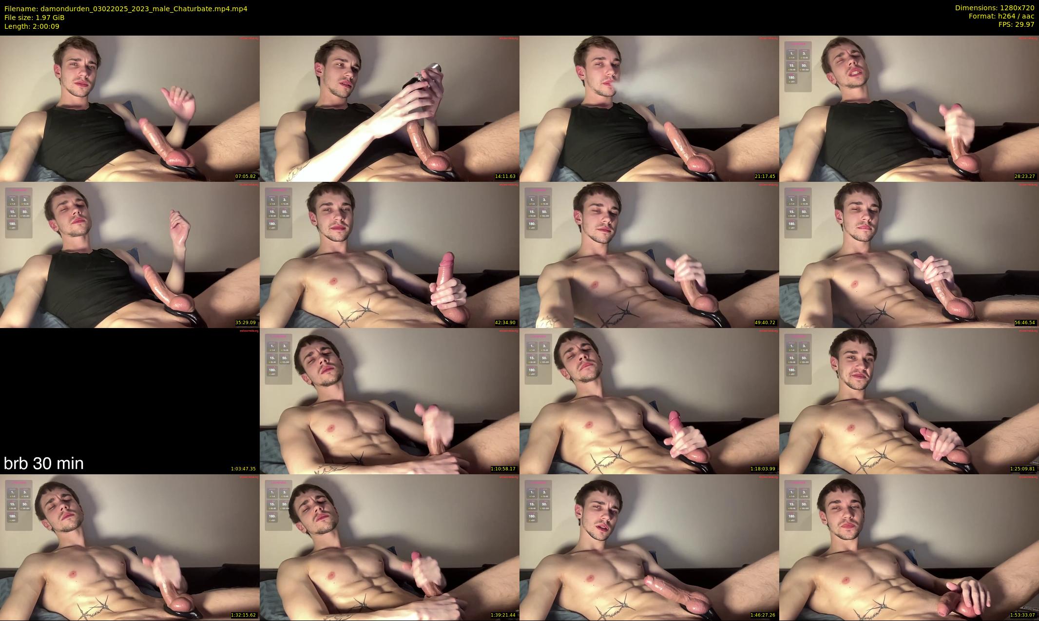 damondurden — 121 minute Chaturbate male cam show recording, 720p, Feb 3, 2025