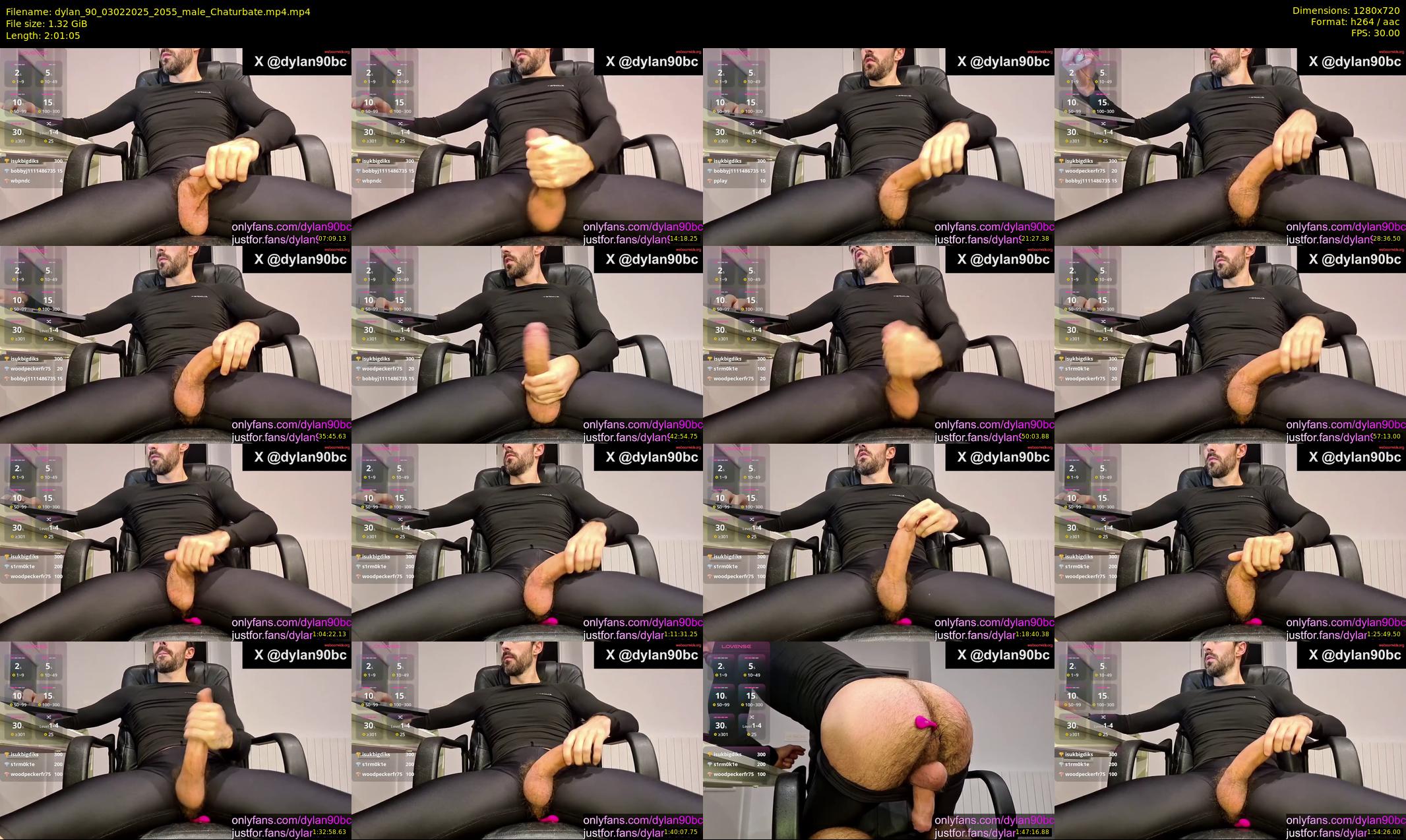 dylan_90 — 122 minute Chaturbate male cam show recording, 720p, Feb 3, 2025