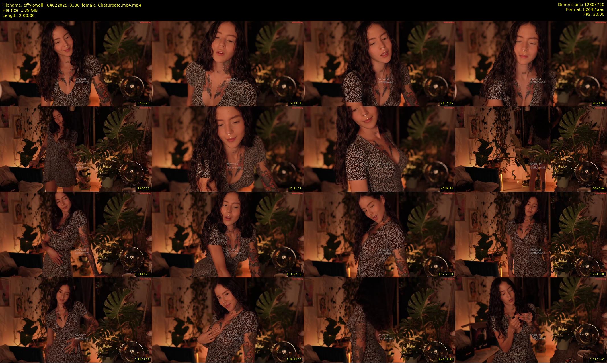 effylowell_ — 120 minute Chaturbate female cam show recording, 720p, Feb 4, 2025