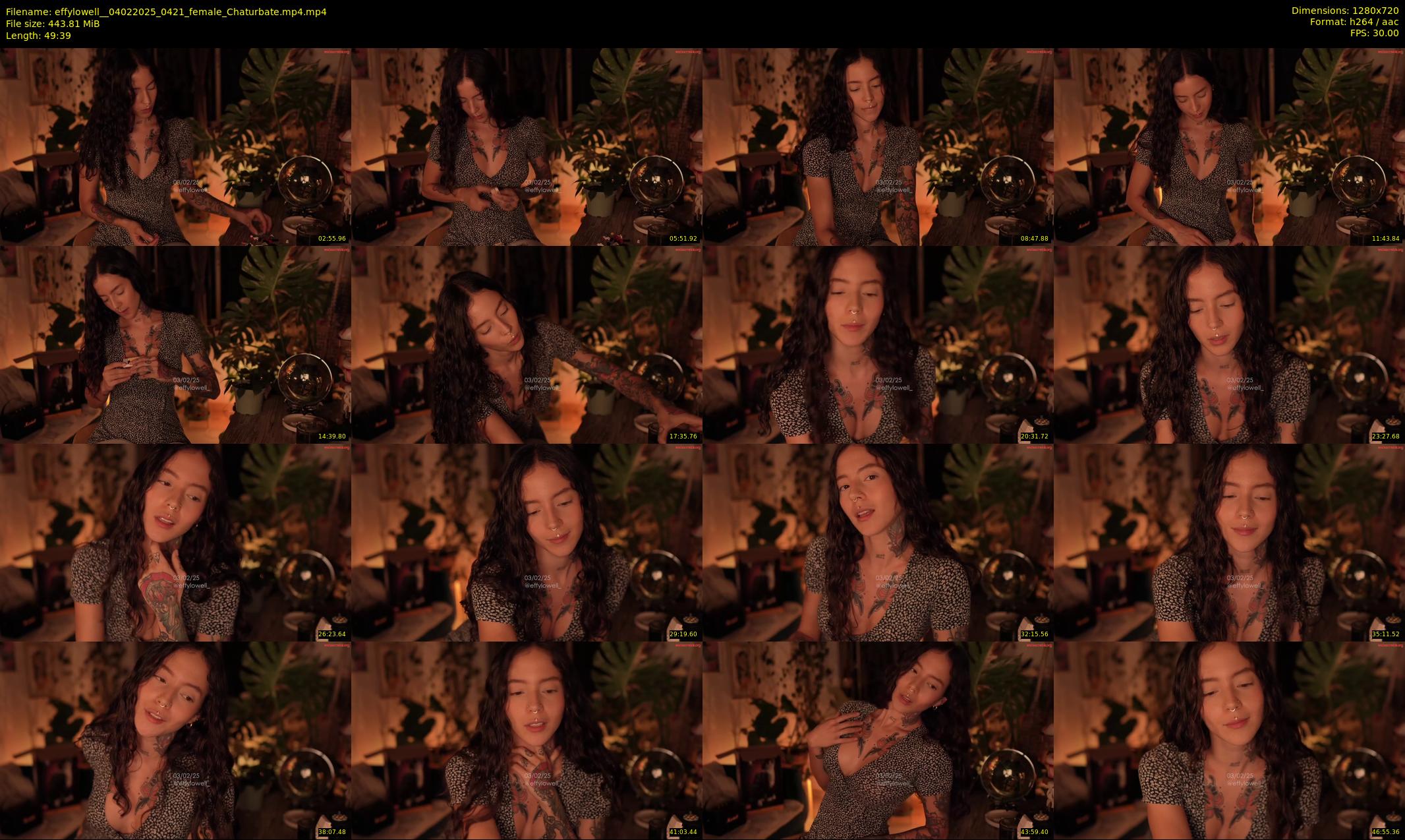 effylowell_ — 50 minute Chaturbate female cam show recording, 720p, Feb 4, 2025