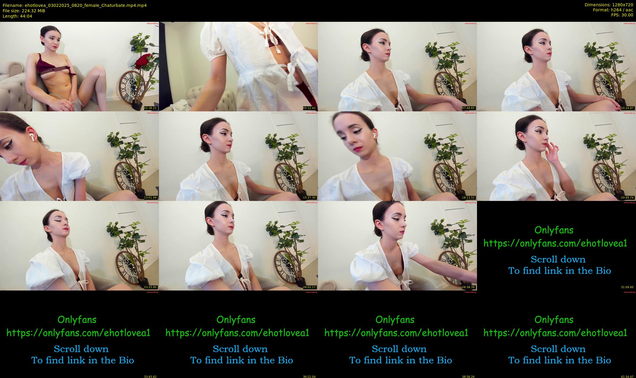 ehotlovea — 45 minute Chaturbate female cam show recording, 720p, Feb 3, 2025