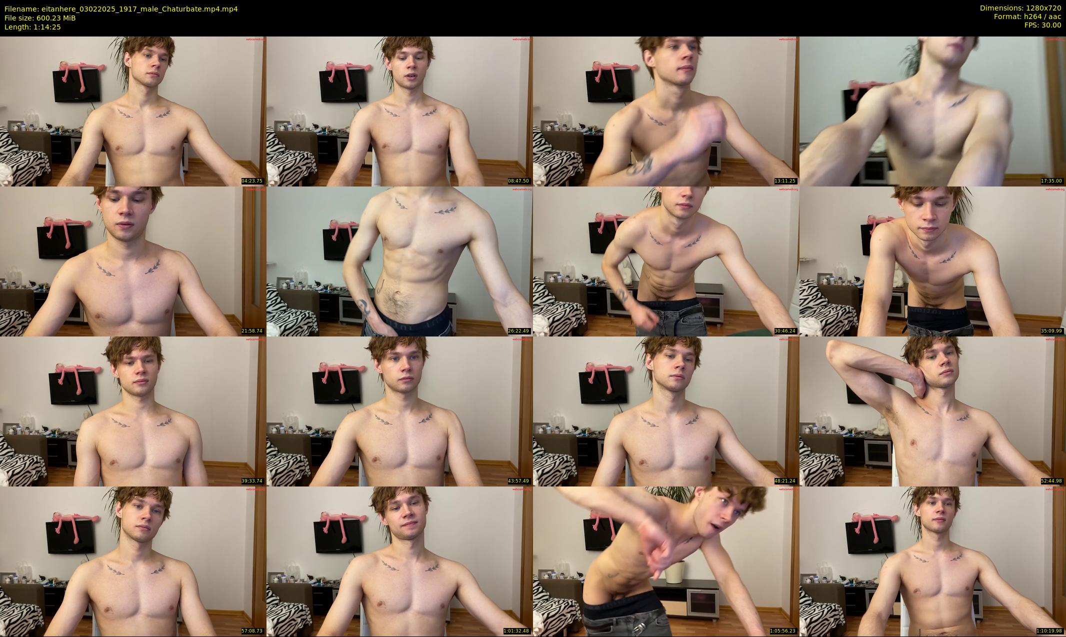 eitanhere — 75 minute Chaturbate male cam show recording, 720p, Feb 3, 2025