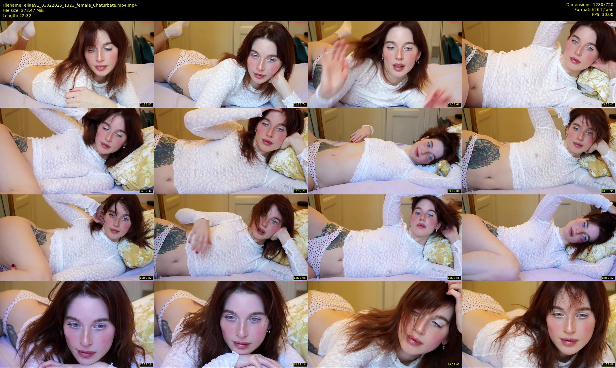 ellaa91 — 23 minute Chaturbate female cam show recording, 720p, Feb 3, 2025