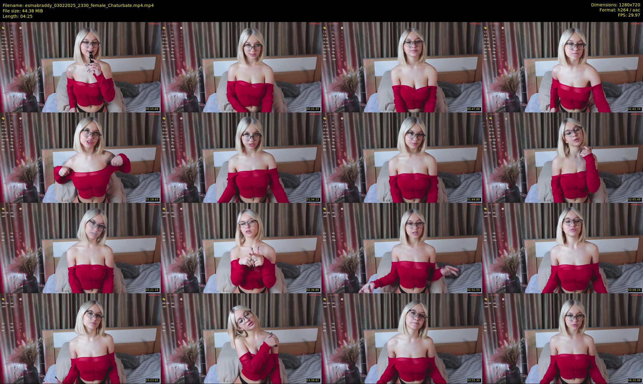 esmabraddy — 5 minute Chaturbate female cam show recording, 720p, Feb 3, 2025