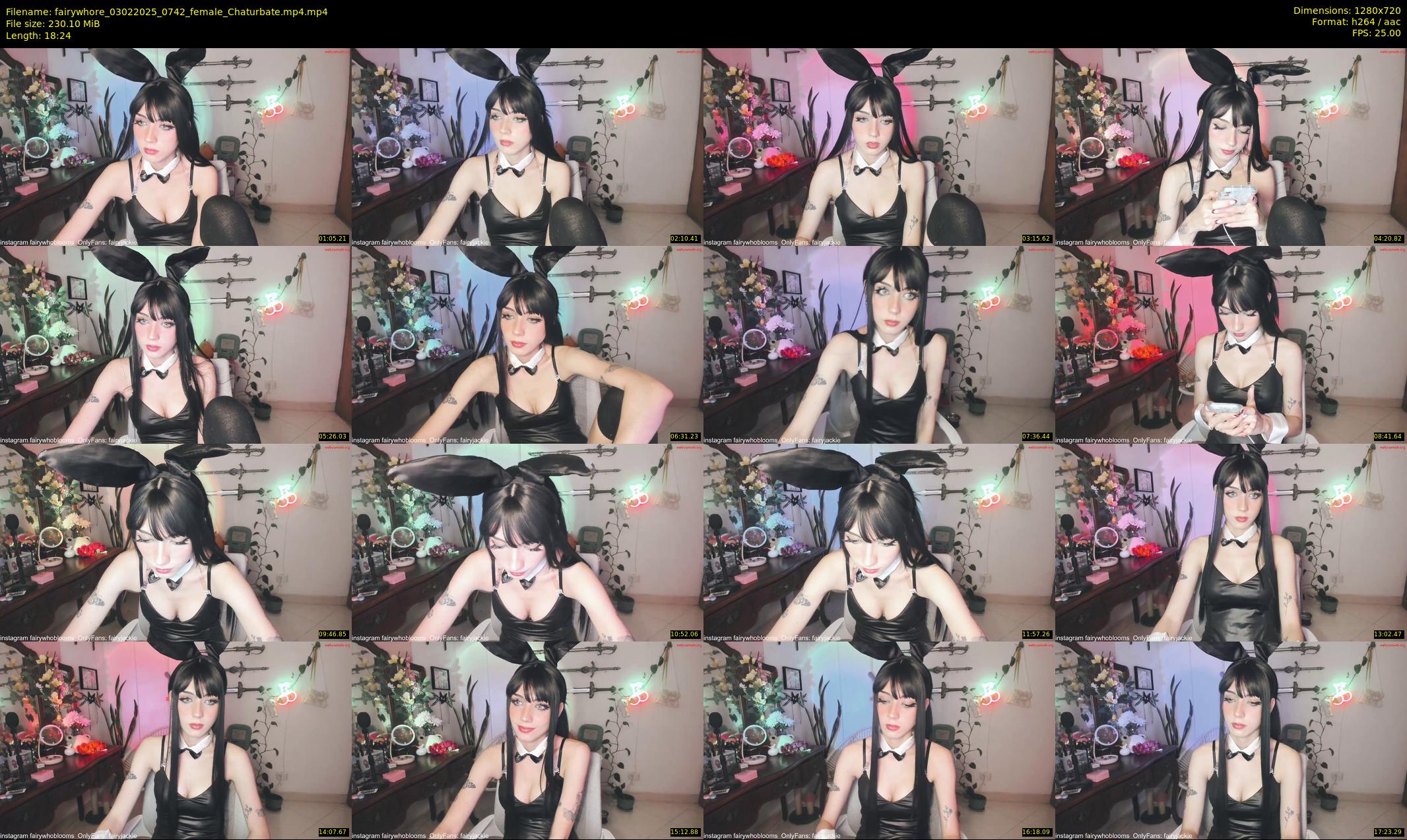 fairywhore — 19 minute Chaturbate female cam show recording, 720p, Feb 3, 2025