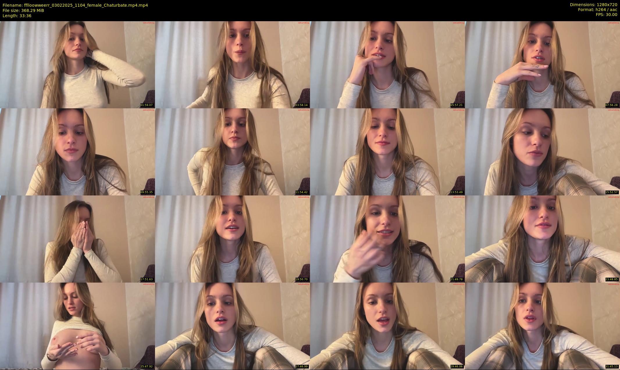 fflloowweerr — 34 minute Chaturbate couple cam show recording, 720p, Feb 3, 2025