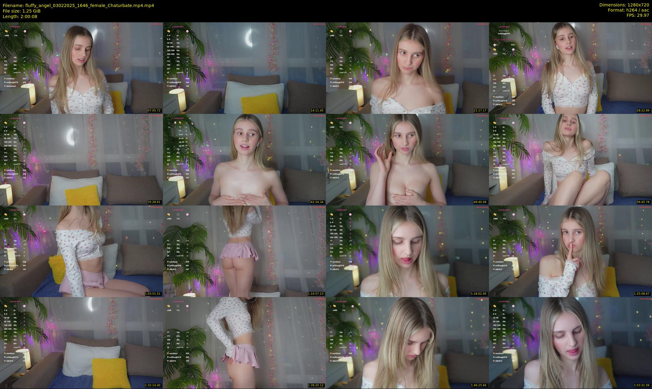 fluffy_angel — 121 minute Chaturbate female cam show recording, 720p, Feb 3, 2025