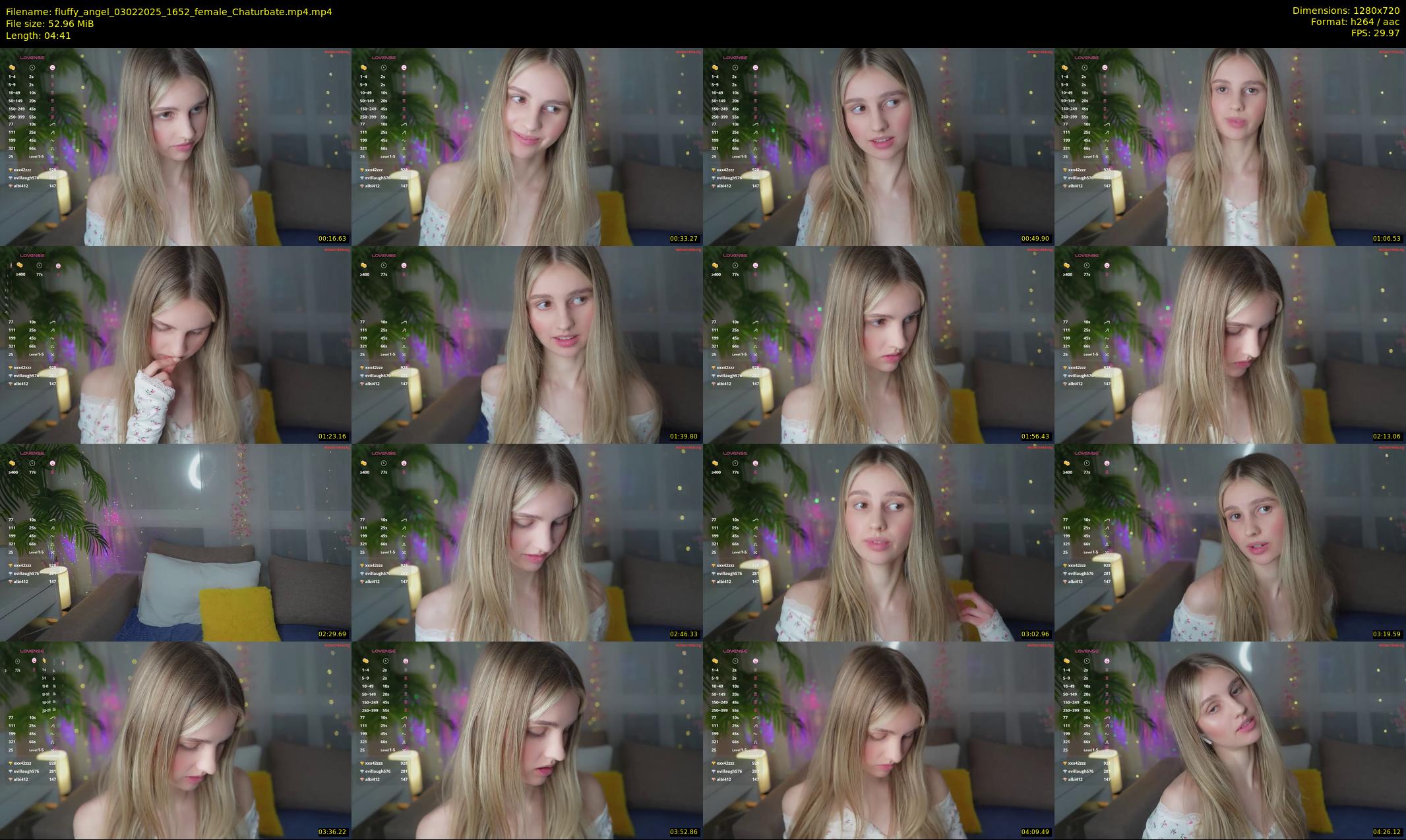 fluffy_angel — 5 minute Chaturbate female cam show recording, 720p, Feb 3, 2025
