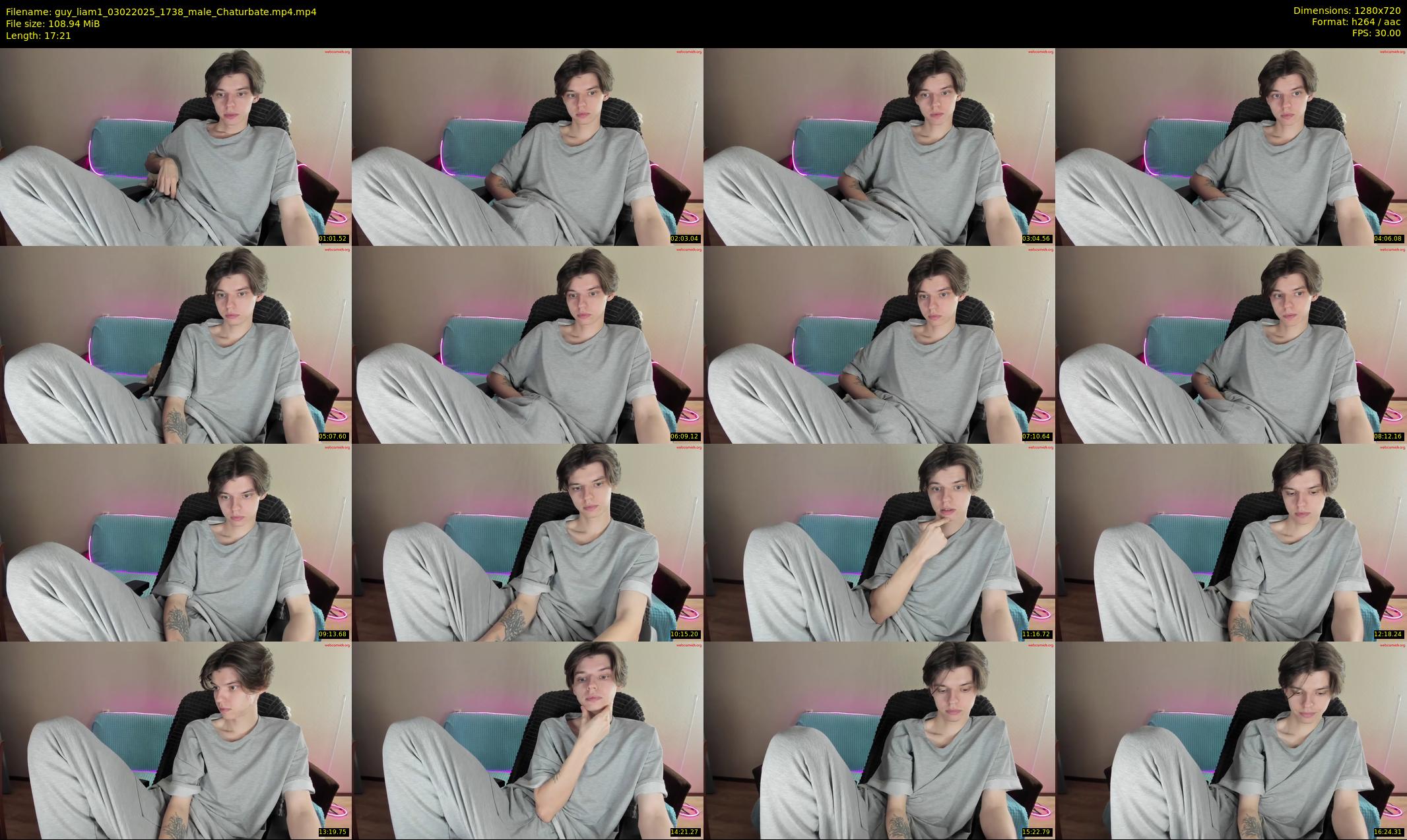guy_liam1 — 18 minute Chaturbate male cam show recording, 720p, Feb 3, 2025