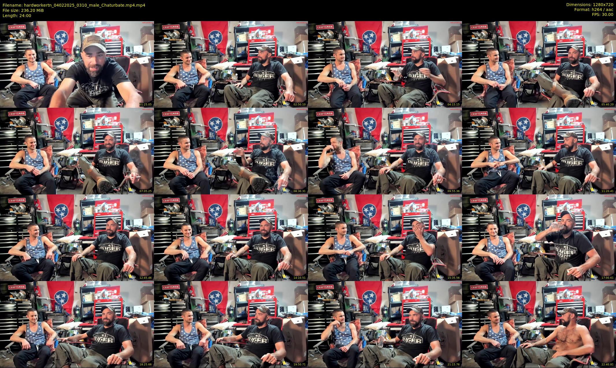 hardworkertn — 24 minute Chaturbate male cam show recording, 720p, Feb 4, 2025